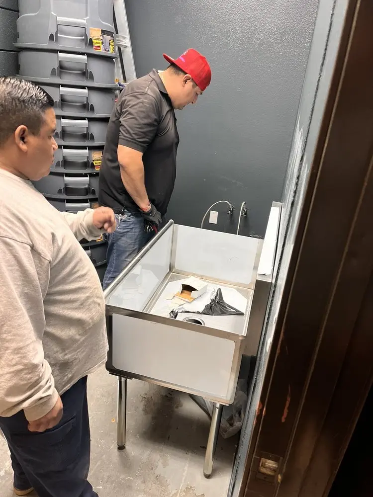 Commercial plumbing and sink installation in Midwest Cascade