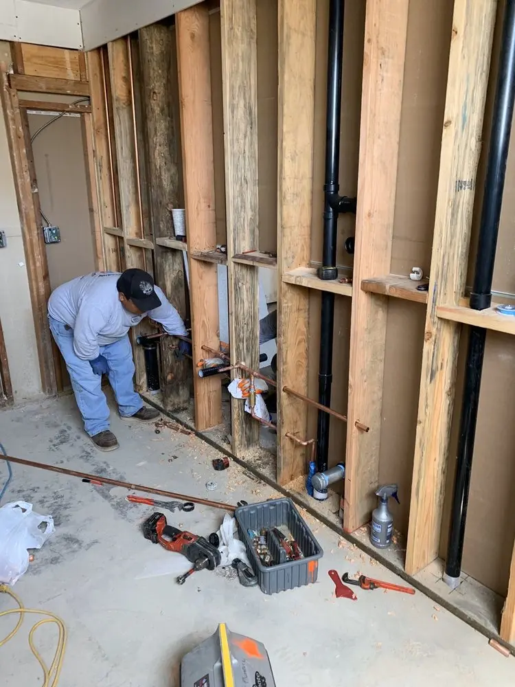 Commercial rough-in plumbing for Gas Line Repair in Midwest Cascade